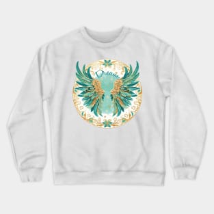 Angel Wings Watercolor Dream Crewneck Sweatshirt